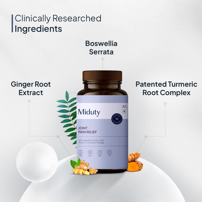 Miduty by Palak Notes Joint Pain Relief Capsules