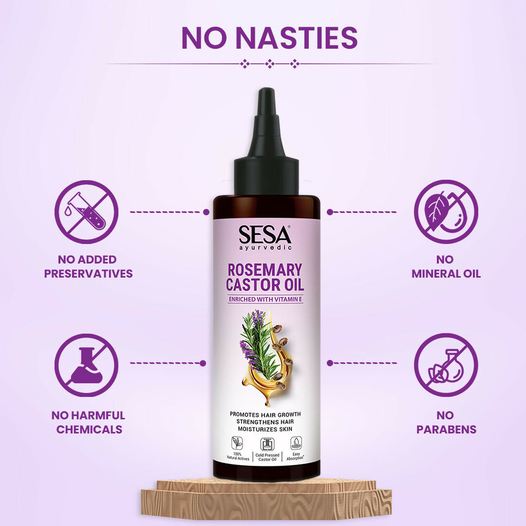 Sesa Ayurvedic Rosemary Hair Oil With Castor Oil