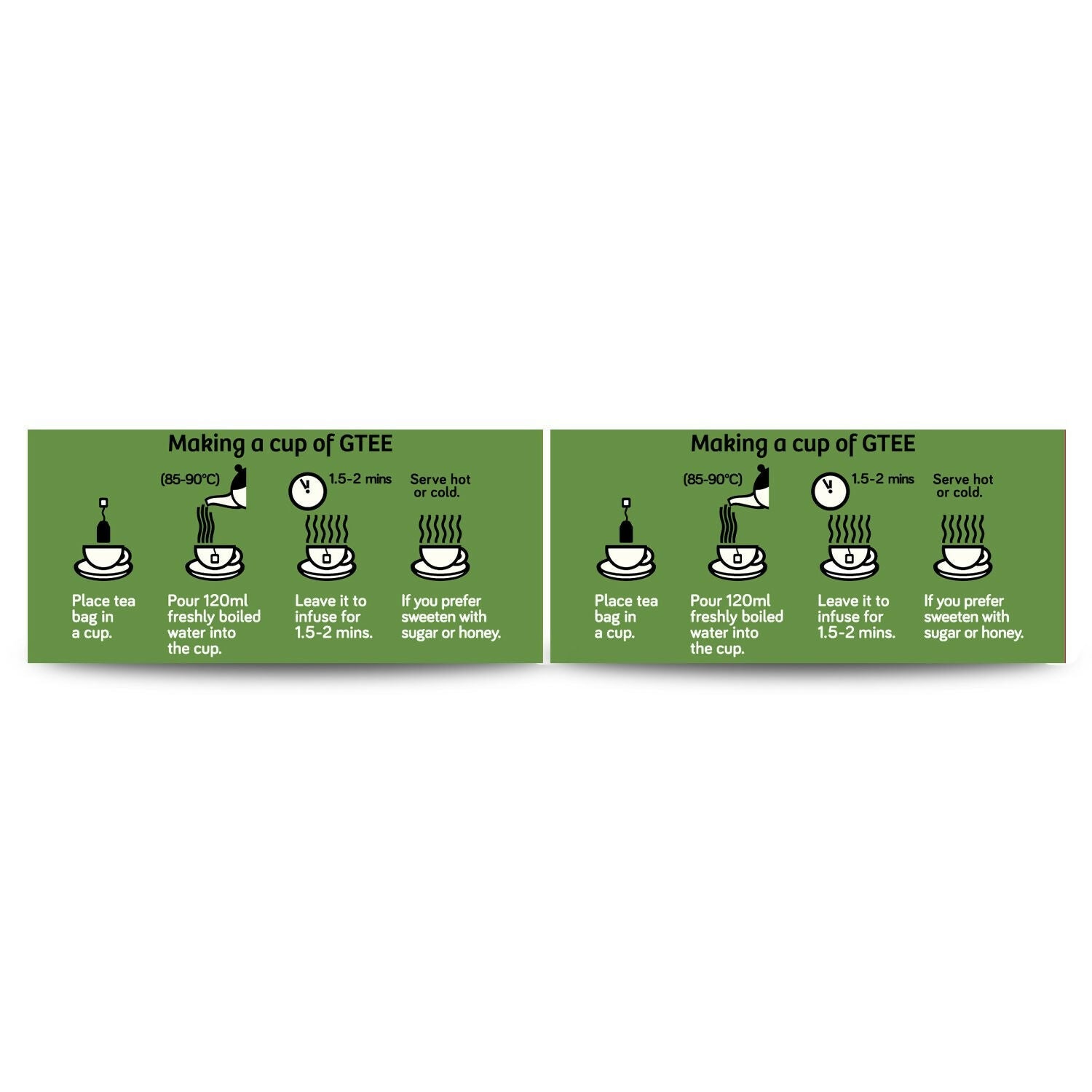 Gtee Green Tea Bags - Regular