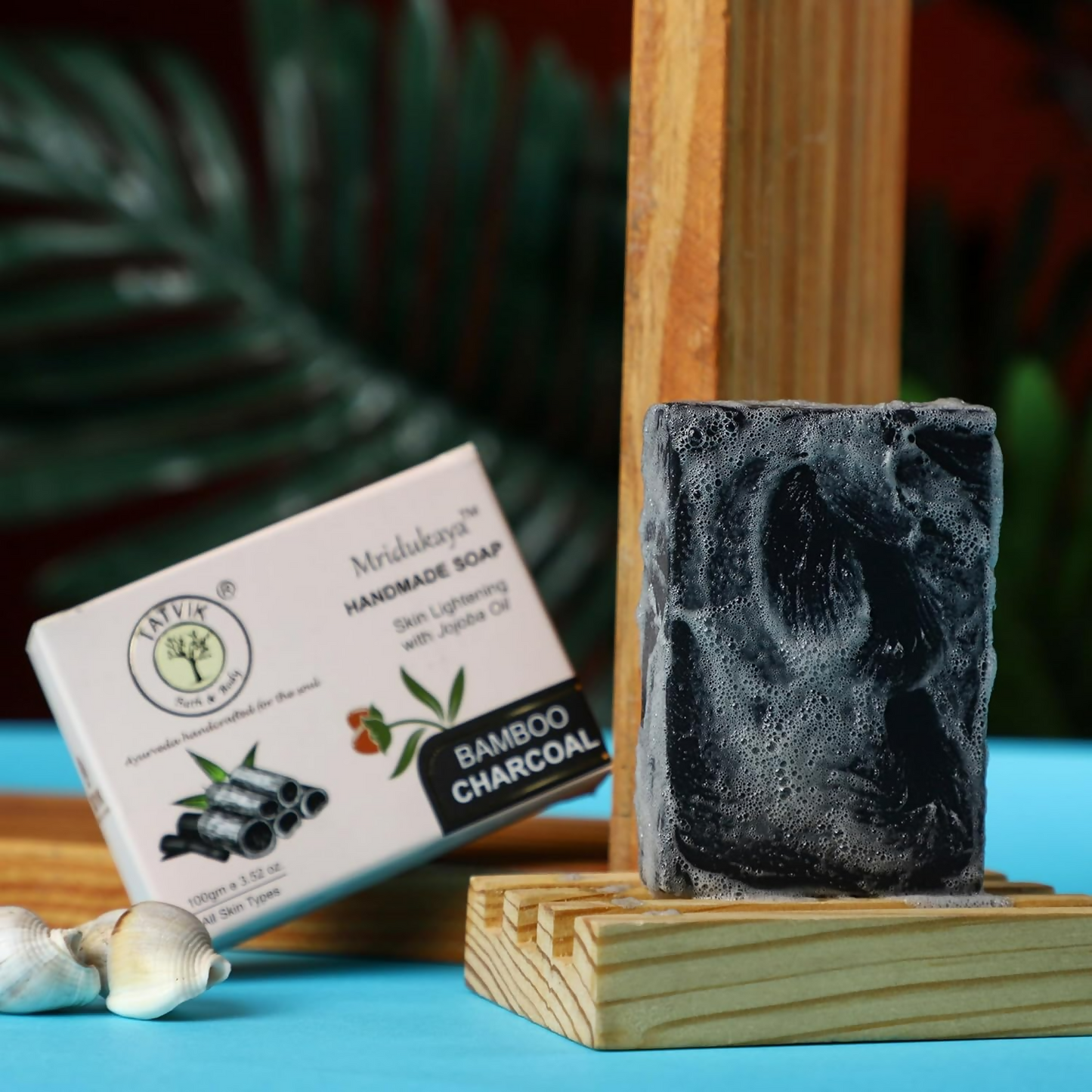 Tatvik Ayurveda Mridukaya Hand Made Soap (Bamboo Charcoal)