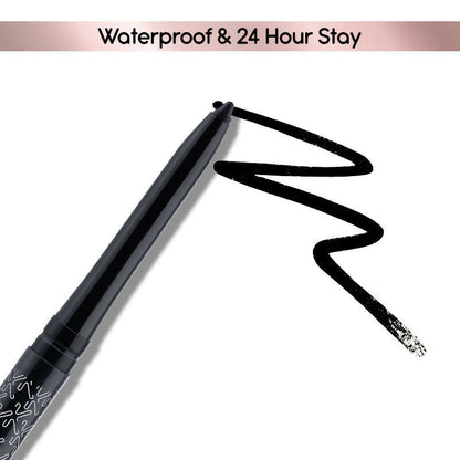 Kay Beauty Waterproof 24 Hour Kajal - Spade Black