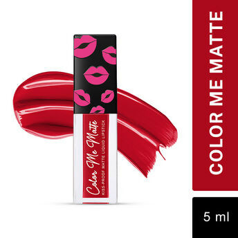Jaquline USA Color Me Matte Liquid Lipstick  - Crimson Red