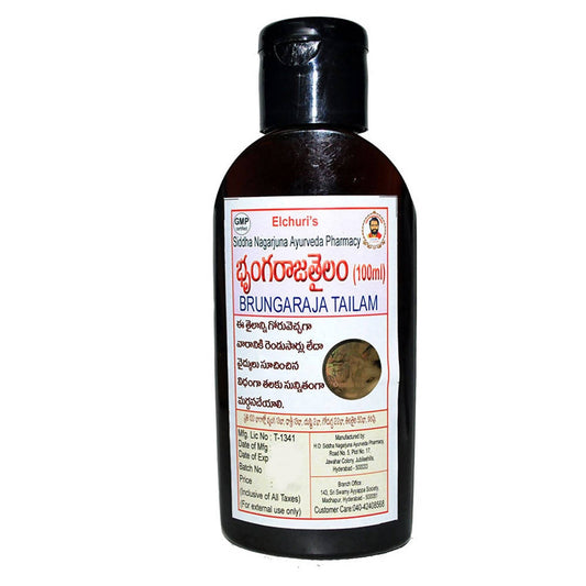 Buy Siddha Nagarjuna Ayurveda Brungaraja Tailam from DrMediCart, Ship from India to USA