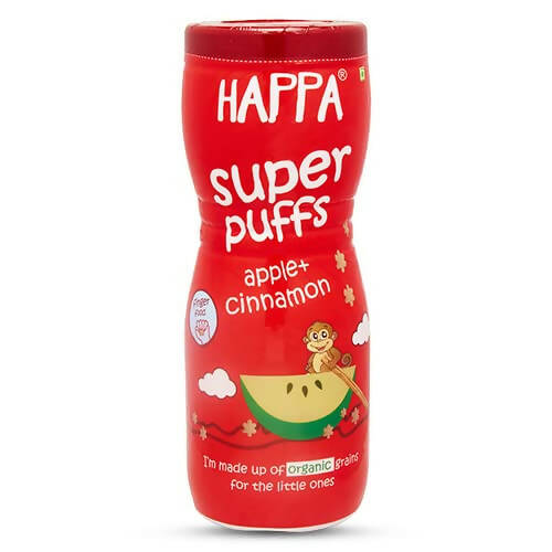 Happa Multigrain Apple & Cinnamon Melts Super Puffs (8 Months+)