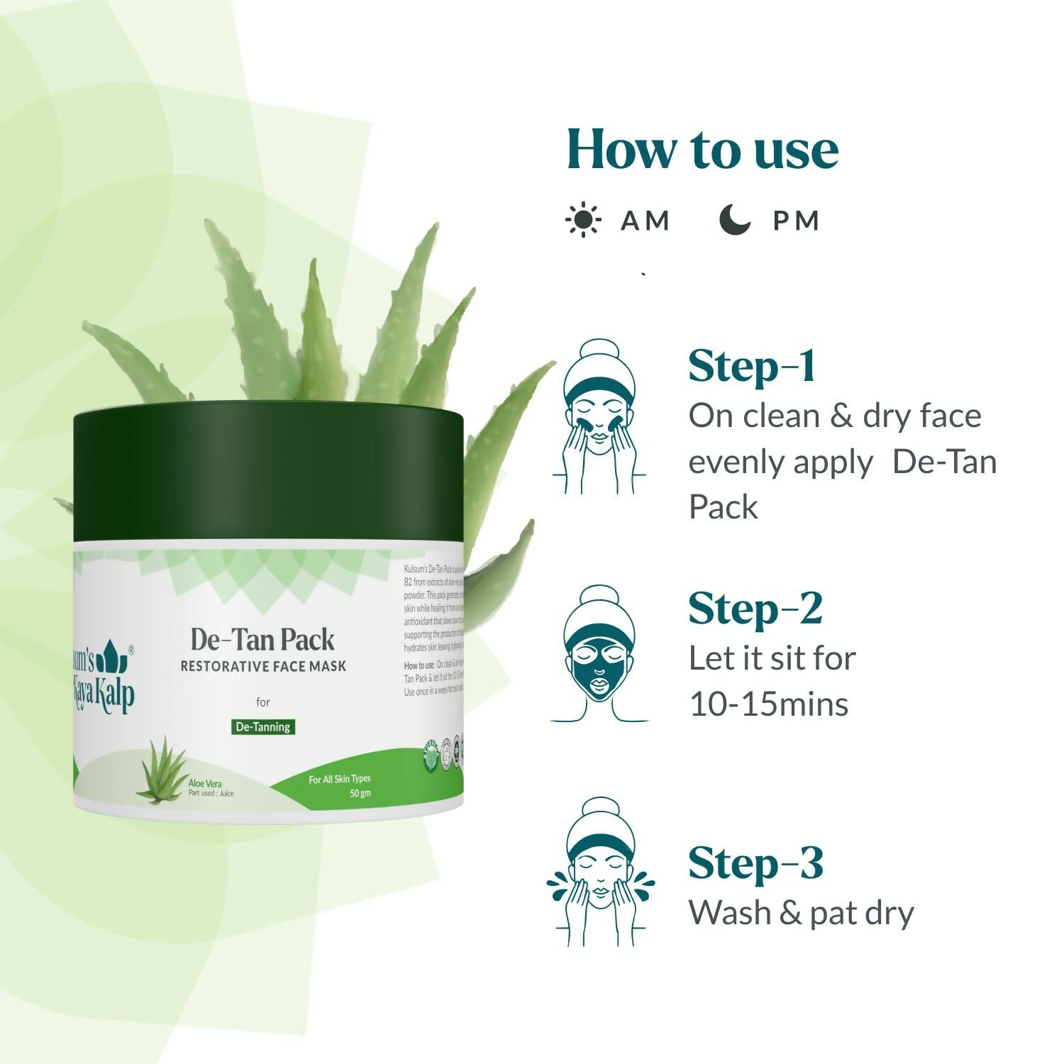 Kulsum's Kaya Kalp Herbals De-Tan Pack For De -Tanning
