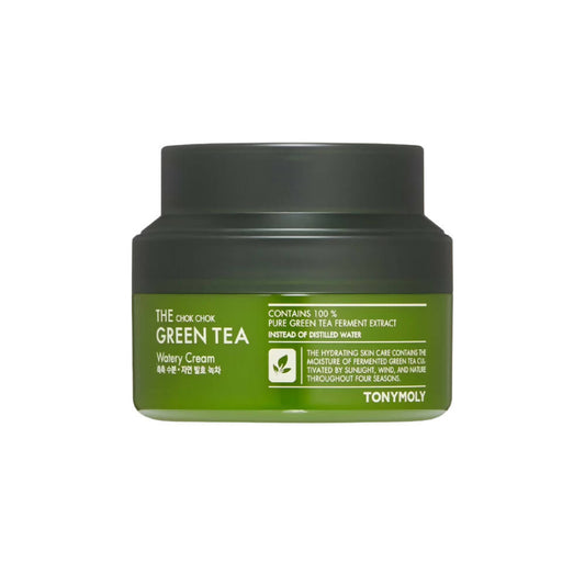 Tonymoly Chok Chok Green Tea Watery Moisture Cream - Korean Skincare