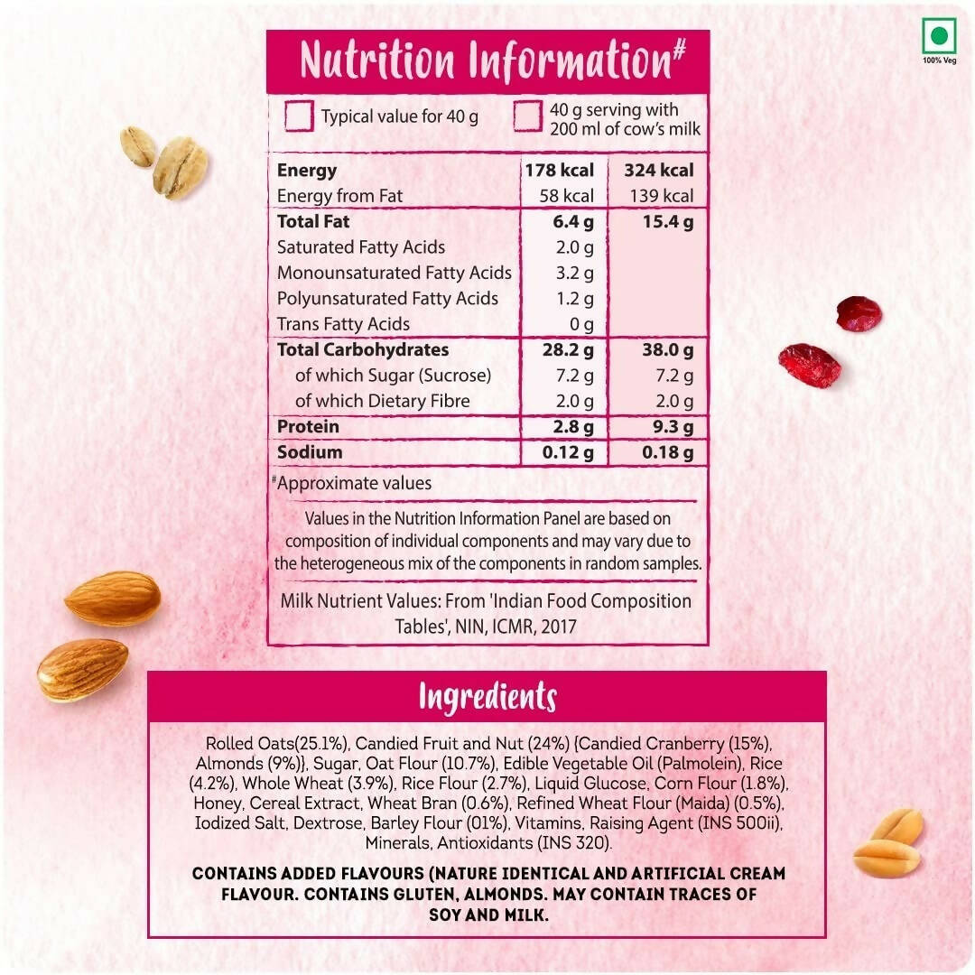 Kellogg's Crunchy Granola Almonds & Cranberries - Drmedicart