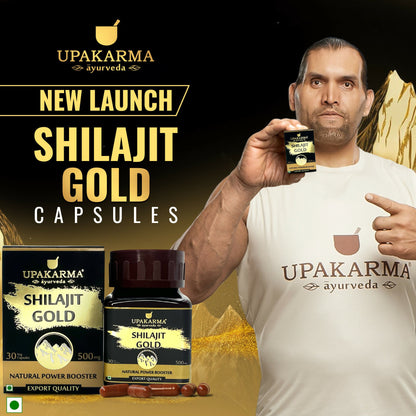 Upakarma Ayurveda SJ Gold Capsules For Power, Stamina, Muscle Growth & Energy