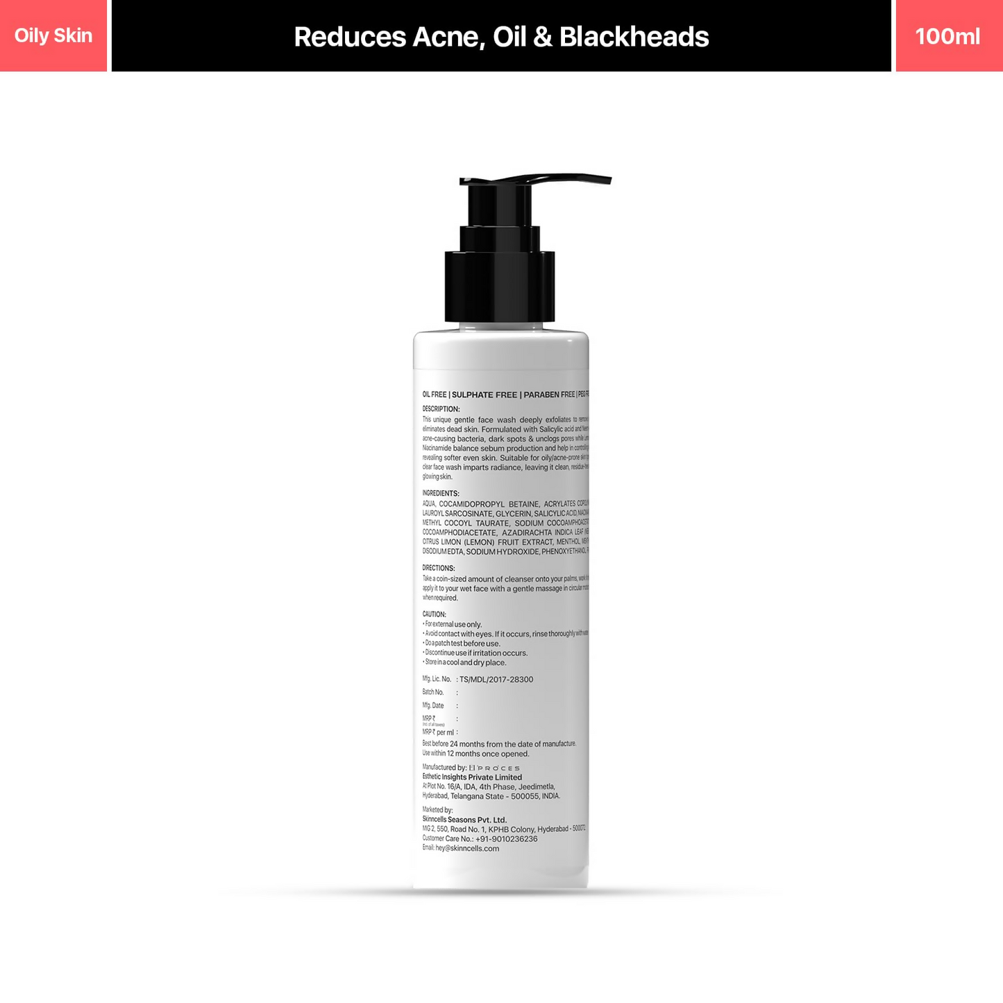 Underated Purifying and Acne Free Gel Face Wash