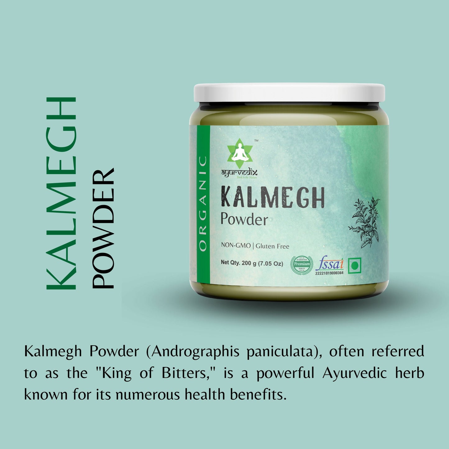 Ayurvedix Organic Kalmegh Powder