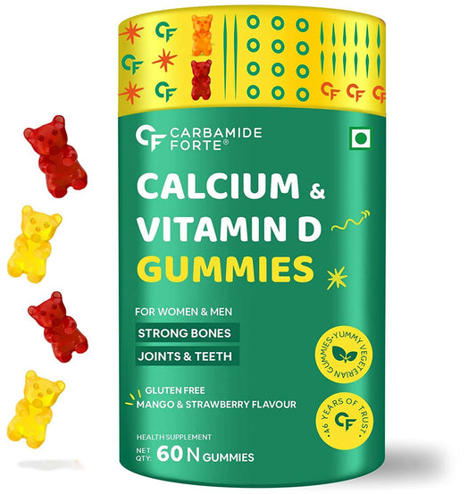 Carbamide Forte Calcium with Vitamin D Gummies for Men & Women