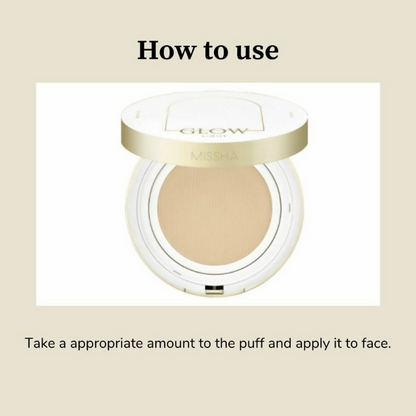 Missha Glow Cushion Light No.23 Sand SPF 37 PA+++