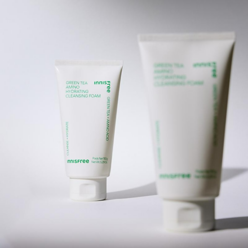 Innisfree Green Tea Amino Acid Foam Cleanser - Hydrating Soft & Rich Cleanser