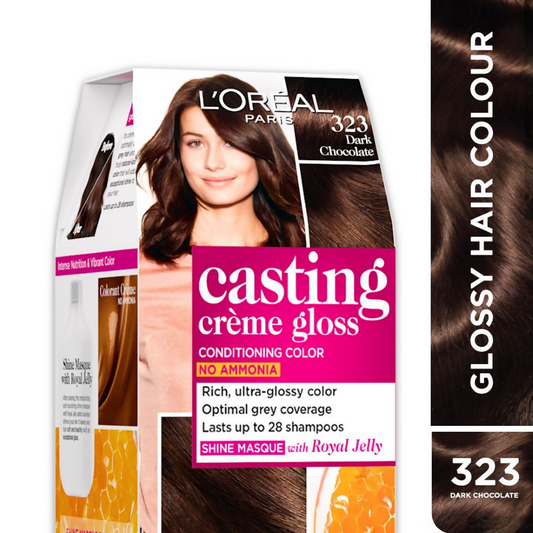 Buy L'Oreal Paris Casting Creme Gloss Conditioning Hair Color - Dark Chocolate 323 from DrMediCart, Ship from India to USA