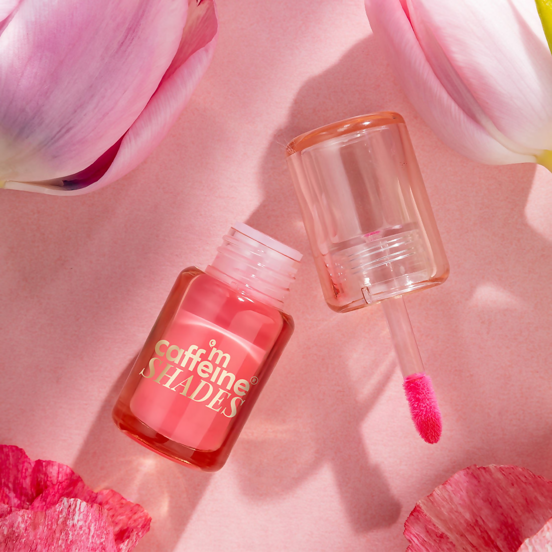 mCaffeine Shades Lip & Cheek Glow Tint Longlasting, Blendable, Dewy Finish - Tulip