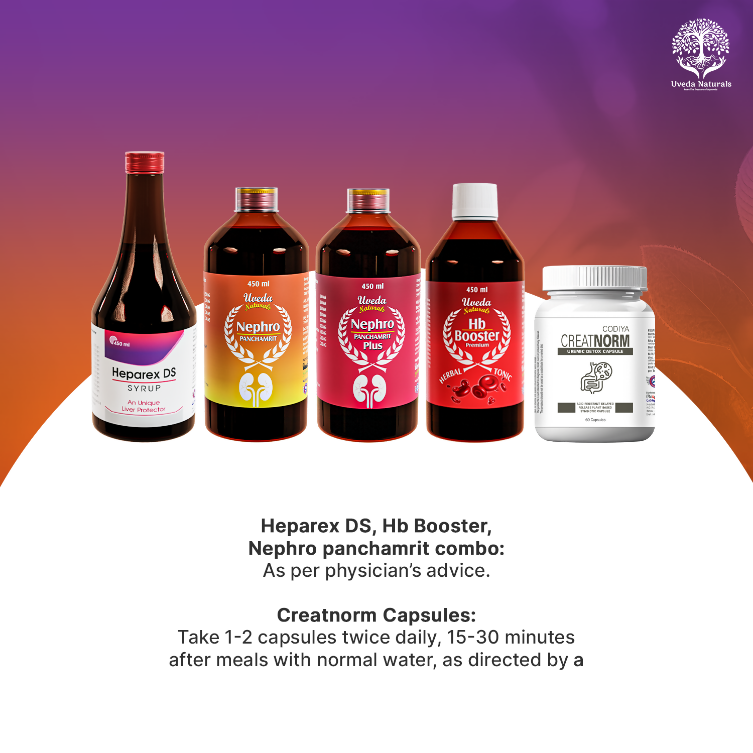 Uveda Naturals 4 in 1 & Creatnorm Combo