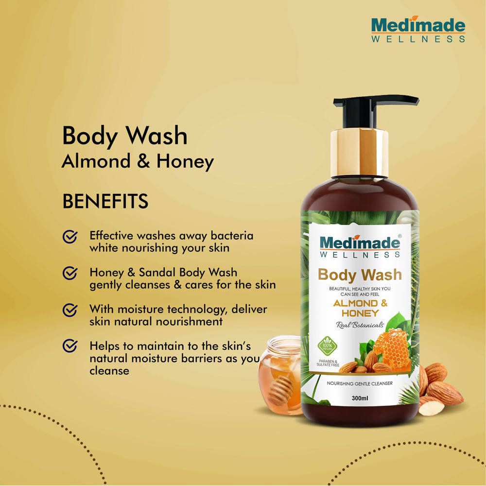 Medimade Wellness Almond & Honey Body Wash - DrMediCart