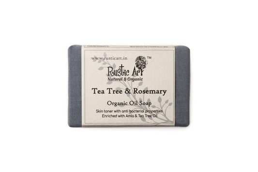 Buy Rustic Art Tea Tree and Rosemary Organic Oil Soap from DrMediCart, Ship from India to USA