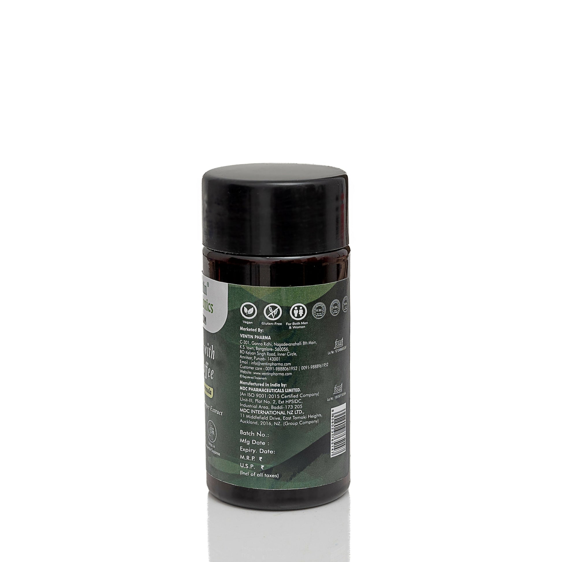 Ventin Organics Ventislim Garcinia Cambogia with Green Coffee Capsules