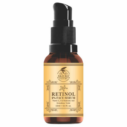 Skiura Nature Retinol 2 % With Vitamin E & Hyaluronic Face Serum