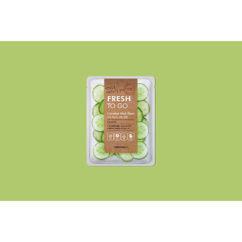 Tonymoly Fresh To Go Cucumber Mask Sheet Calming - Korean Skincare