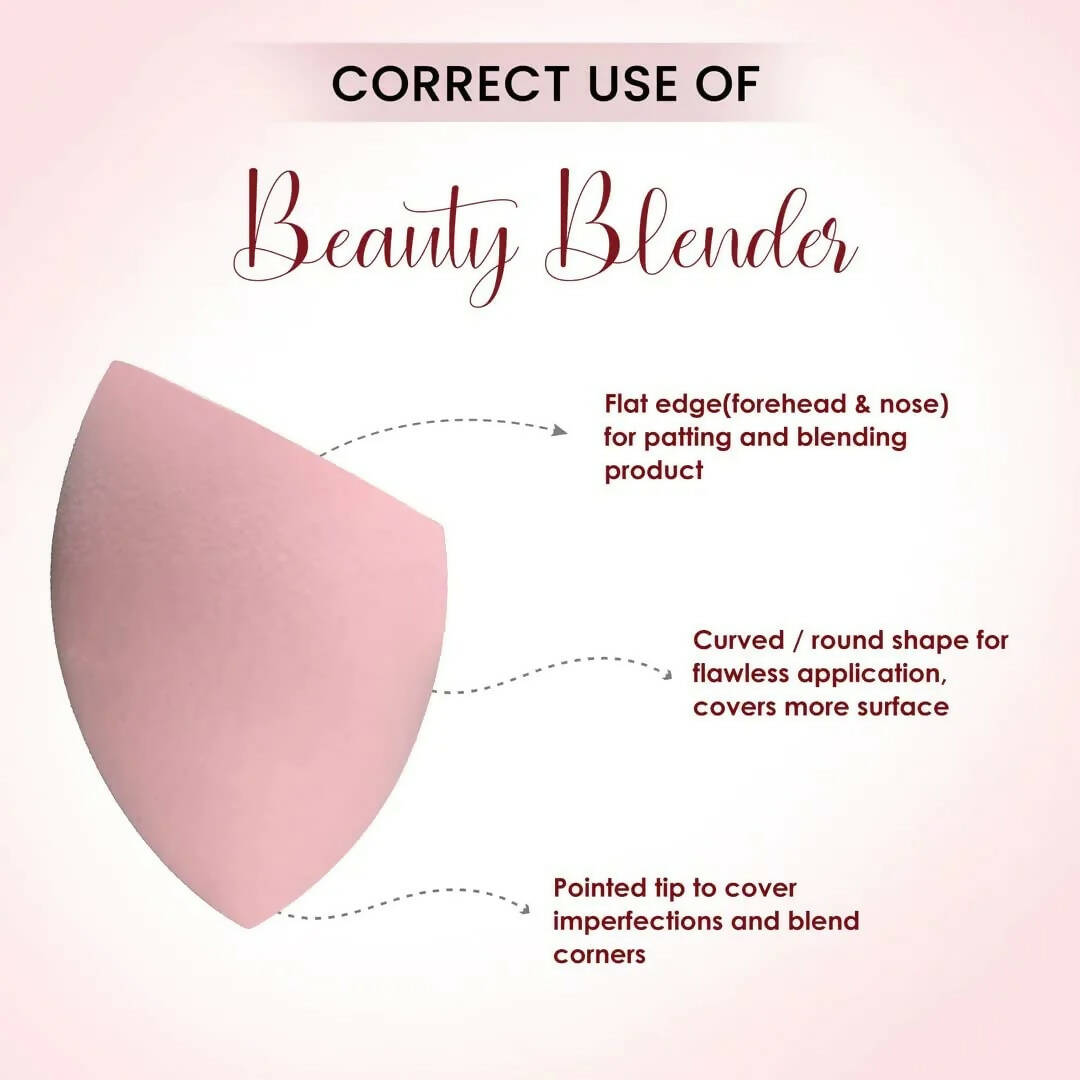 FLiCKA Beauty Blender with Case Pink (Makeup Sponge)