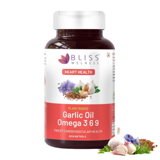 Buy Bliss Welness Garlic Oil Omega 3 6 9 Capsules from DrMediCart, Ship from India to USA