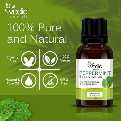 Vedic Naturals Peppermint Essential Oil - Drmedicart