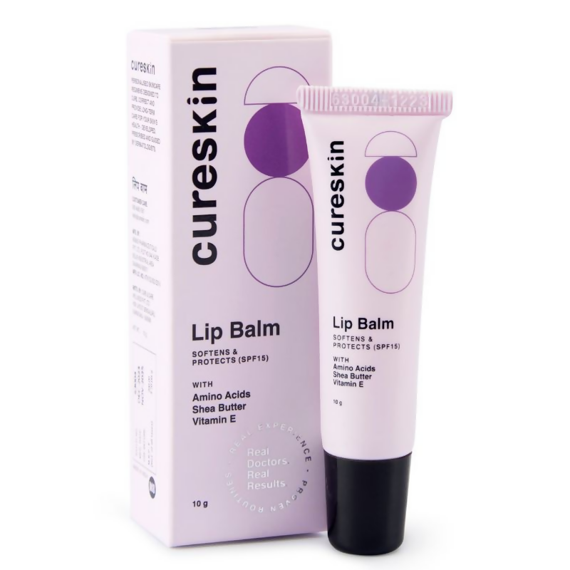 Cureskin Lip Balm With SPF 15 Amino Acids, Shea Butter & Vitamin E
