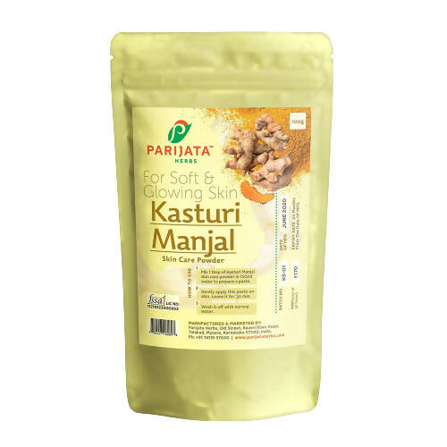 Parijata Herbs Kasturi Manjal (Haldi) Powder