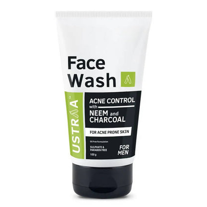 Buy Ustraa Acne Control With Neem Charcoal Face Wash For Men from DrMediCart, Ship from India to USA