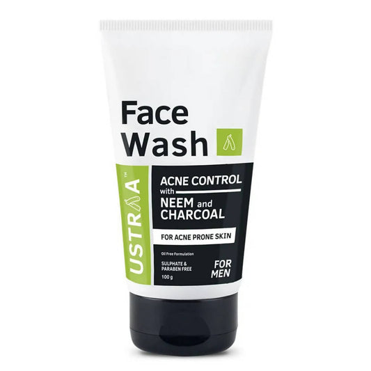 Buy Ustraa Acne Control With Neem Charcoal Face Wash For Men from DrMediCart, Ship from India to USA
