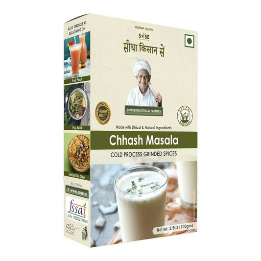 Gir Sidha Kisan Se Natural Chhash Masala