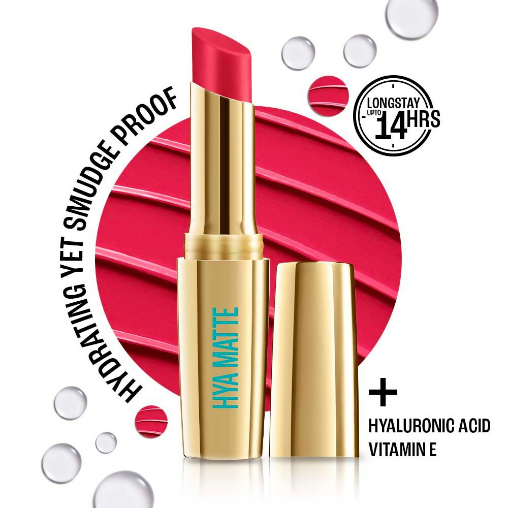 Lakme 9to5 Hya Matte Lipstick - Promotion Pink