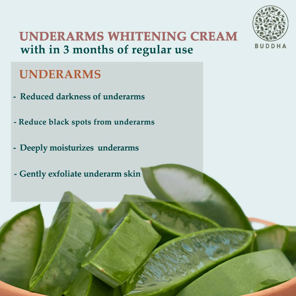 Buddha Natural Underarm whitening cream - Helps to Lighten Dark, Discolored Underarms