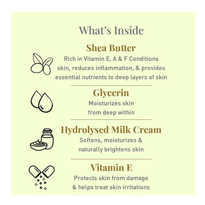 Softsens Baby Nourishing Lotion with Milk Cream & Shea Butter For Face & Body, Moisturizer