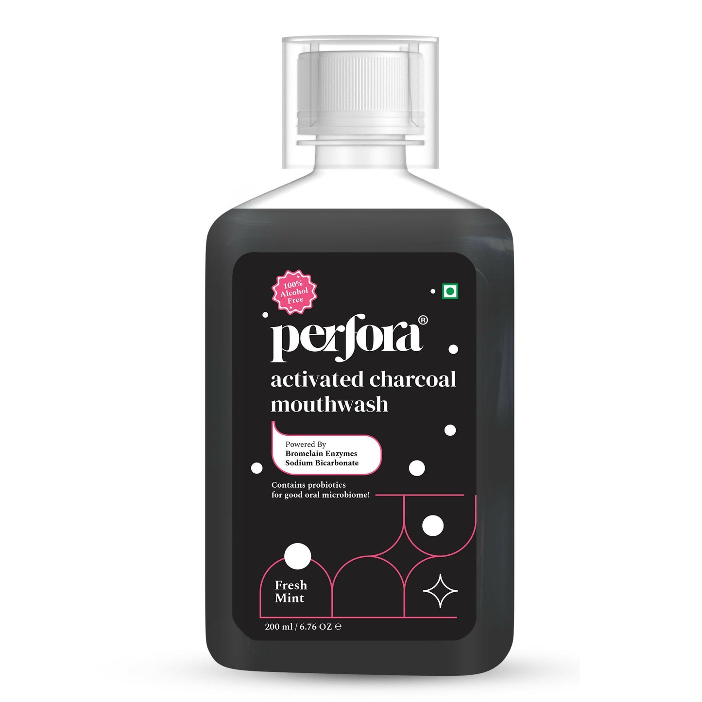 Perfora Activated Charcoal Mouthwash - Fresh Mint