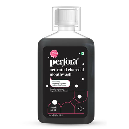 Perfora Activated Charcoal Mouthwash - Fresh Mint