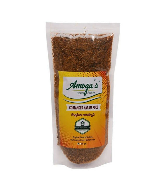 Amoga's Pickles Factory Coriander Leaves Curry Powder Andhra Style