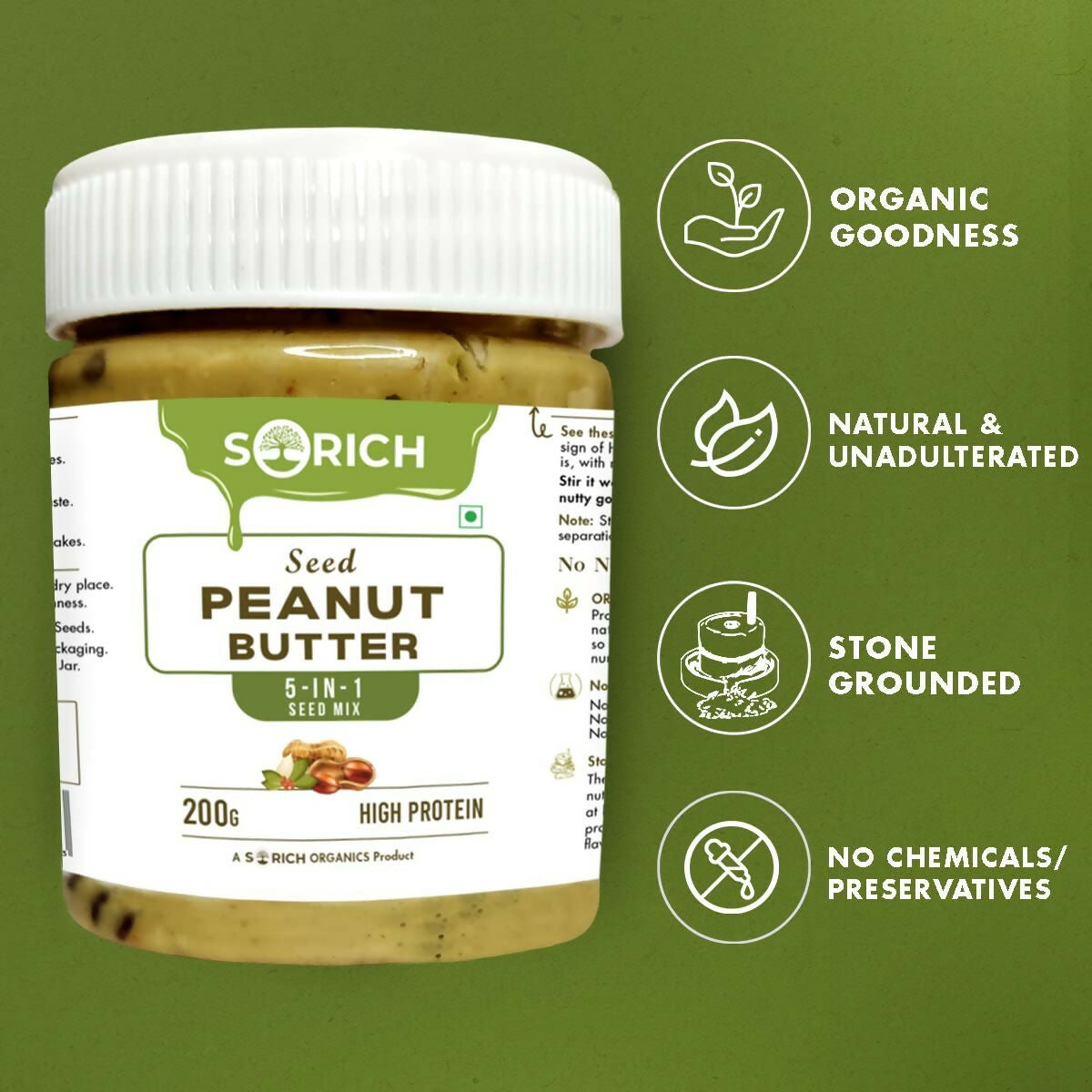 Sorich Organics Seed Peanut Crunchy Butter