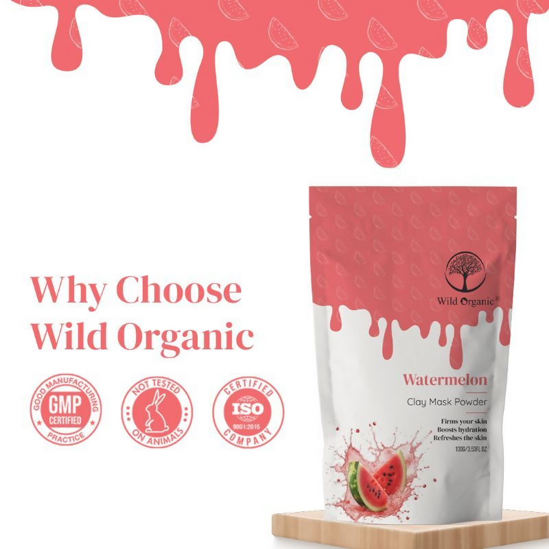 Wild Organic Watermelon Clay Mask Powder