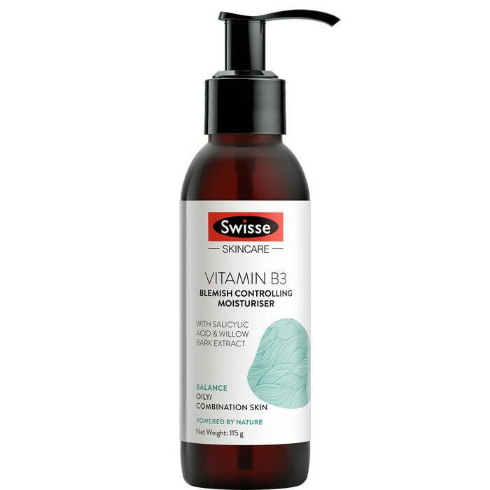 Buy Swisse Skincare Vit B3 Blemish Moisturiser With Green Tea & Willow Bark Extract from DrMediCart, Ship from India to USA