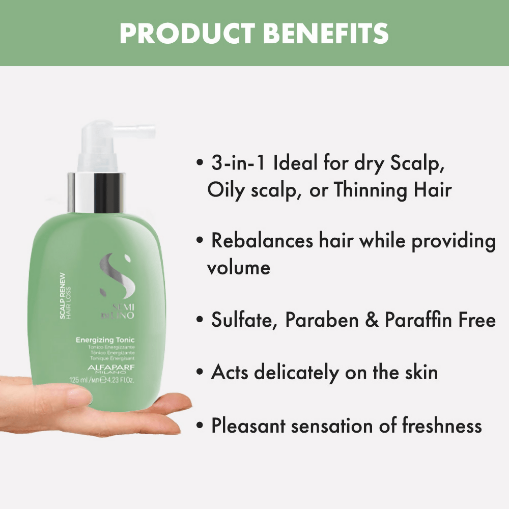 Alfaparf Milano Scalp Energizing Hair Growth Serum For Hair Loss with Linseed Extract