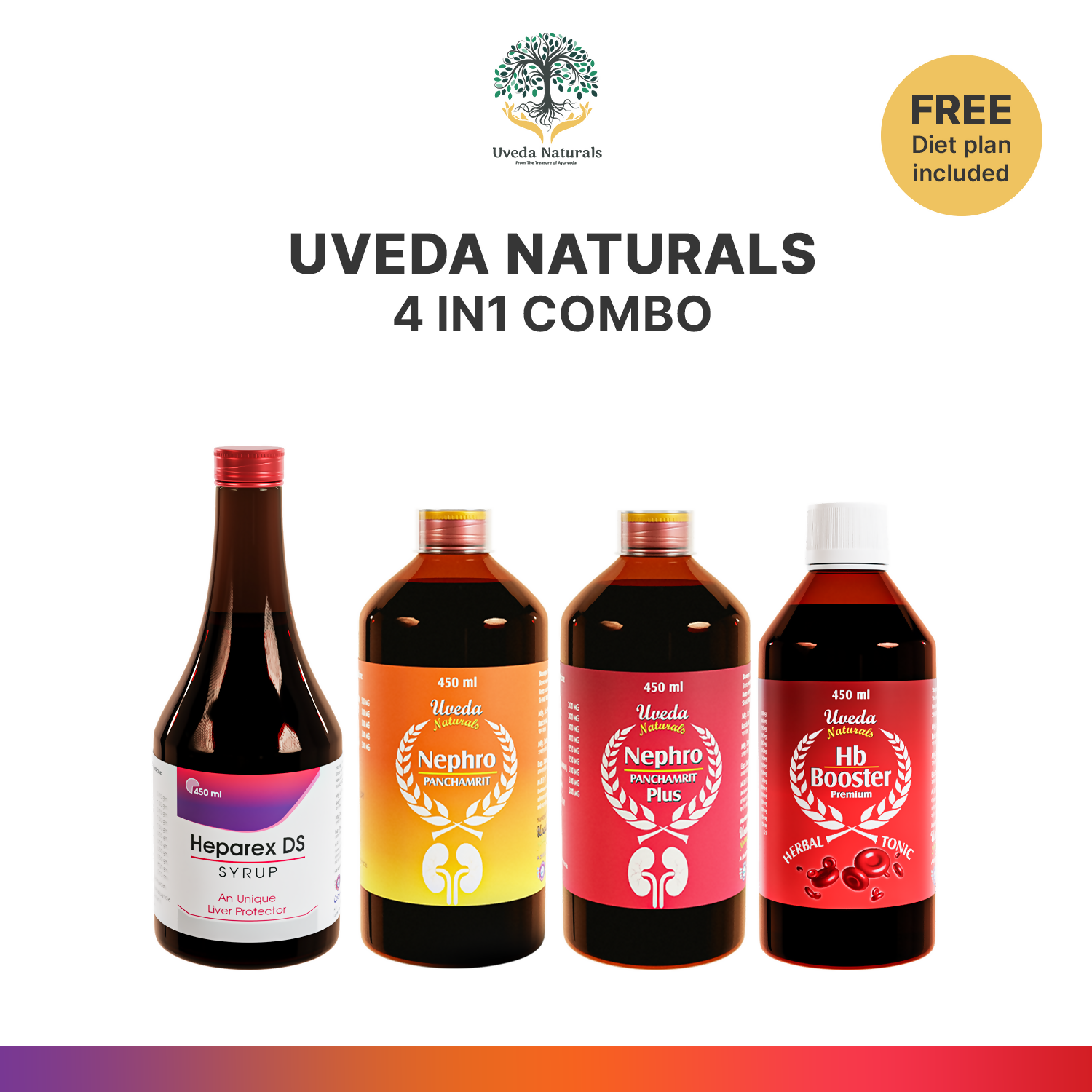 Uveda Naturals 4-in-1 Combo