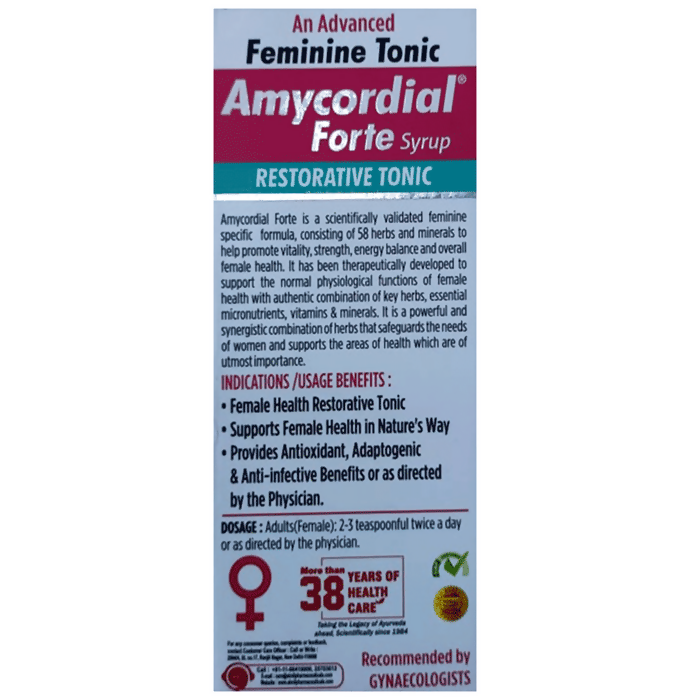 Aimil Amycordial Forte Syrup for Women's Wellness