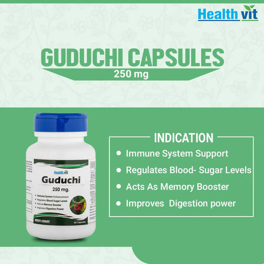 Buy Healthvit Guduchi Capsules from DrMediCart, Ship from India to USA
