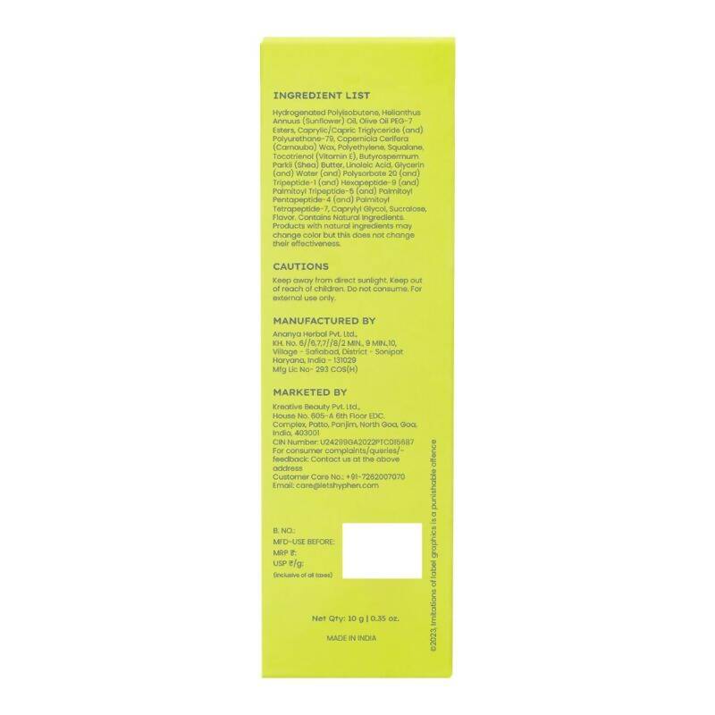 Hyphen By Kriti Sanon Vitamin Infused Peptide Lip Balm - Peach