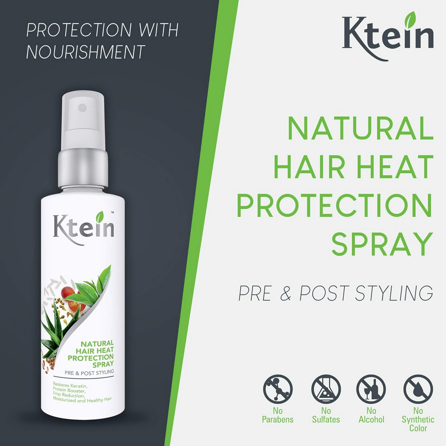 Ktein Natural Hair Heat Protection Spray