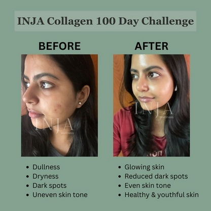 Inja Beauty Collagen For Skin- Hair & Nails- With Vit C- Glutathione- Biotin - Orange Flavour