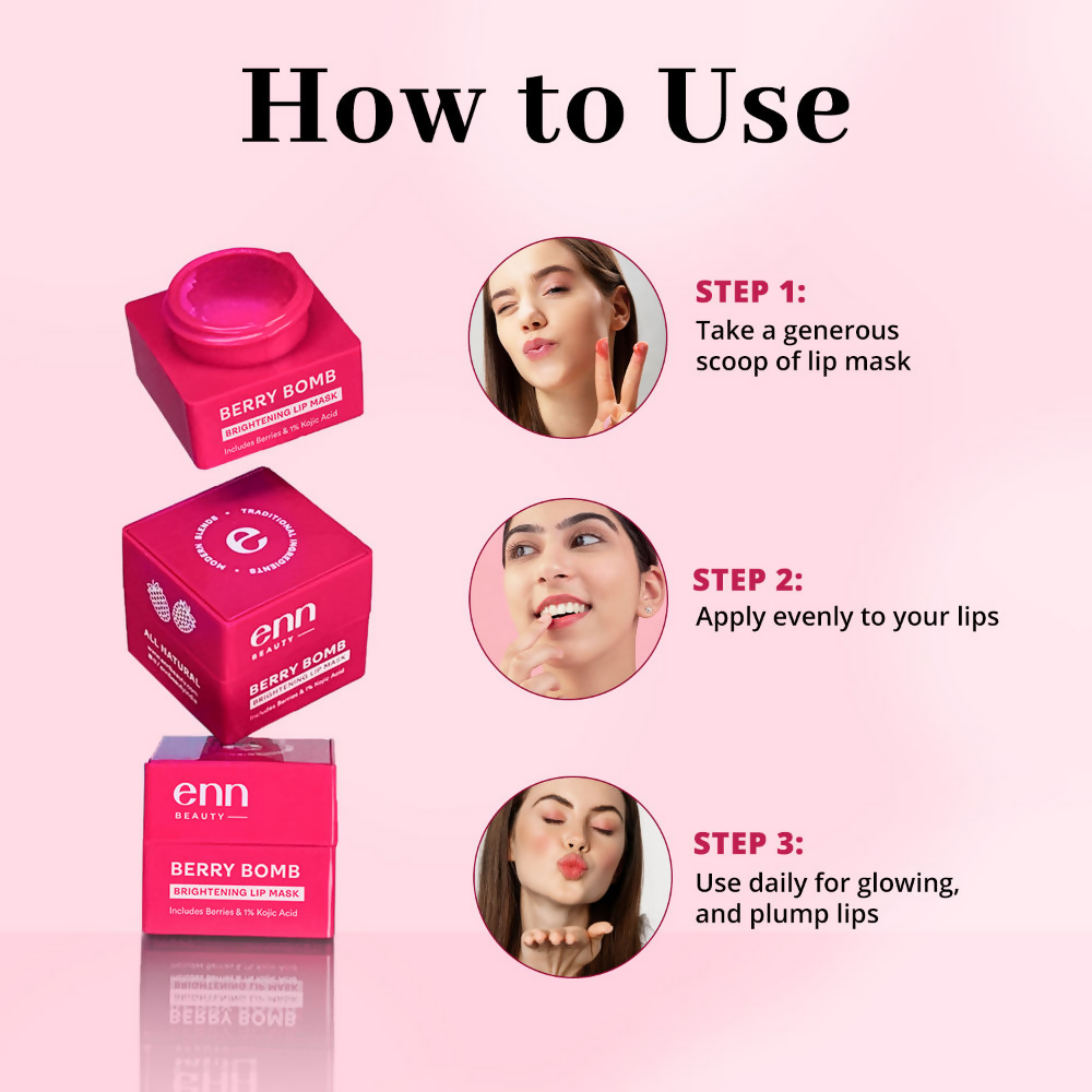 Enn Brightening Lip Mask & Lip Balm For Dry